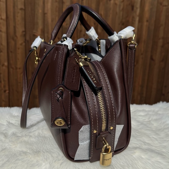 NWT Coach Rogue 31 Maple Leather Purse - Picture 4 of 10